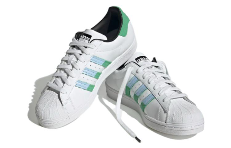 adidas Superstar Shoes 'Green Blue Dawn' HQ2168