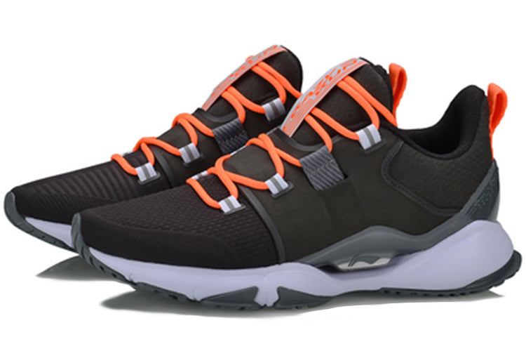 (WMNS) Li-Ning Crazy Run X 'Black Orange' ARHQ022-5