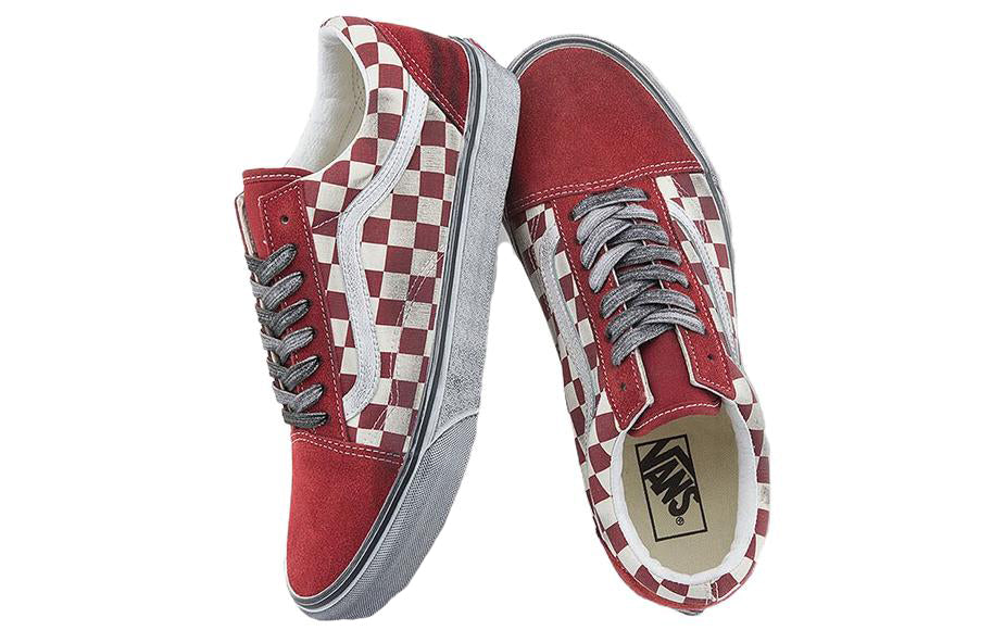 Vans Old Skool Stressed 'Check Red White' VN0007NTY52