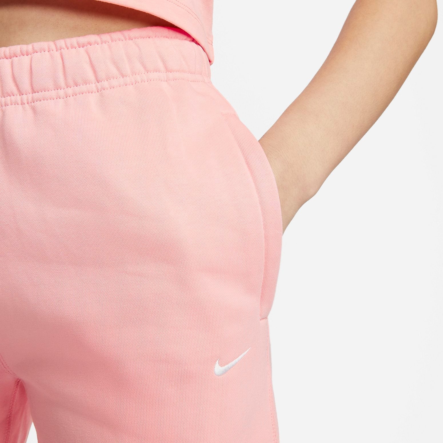 (WMNS) NikeLab Solo Swoosh Fleece Sweatpants Asia Sizing 'Pink' DA0334-697