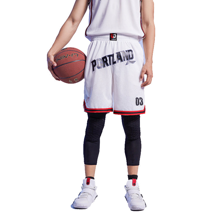 Li-Ning C.J. McCollum-1 Basketball Shorts 'White' AAPQ057-2