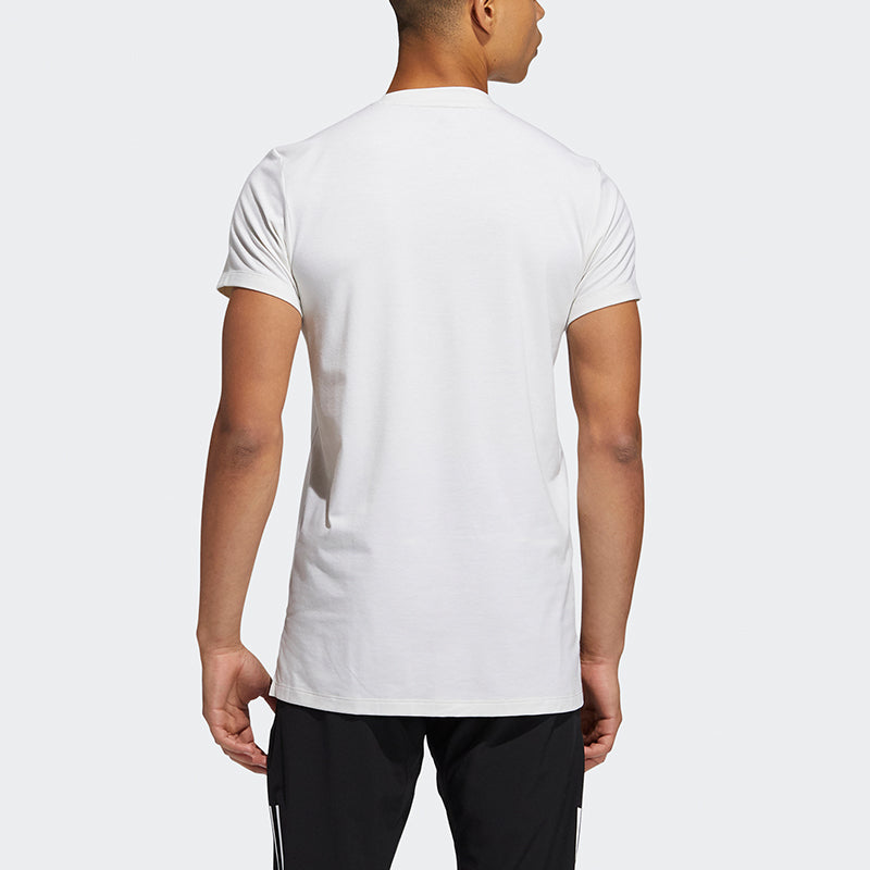 adidas Stu Tech Tee Casual Sports Running Short Sleeve White GL0446