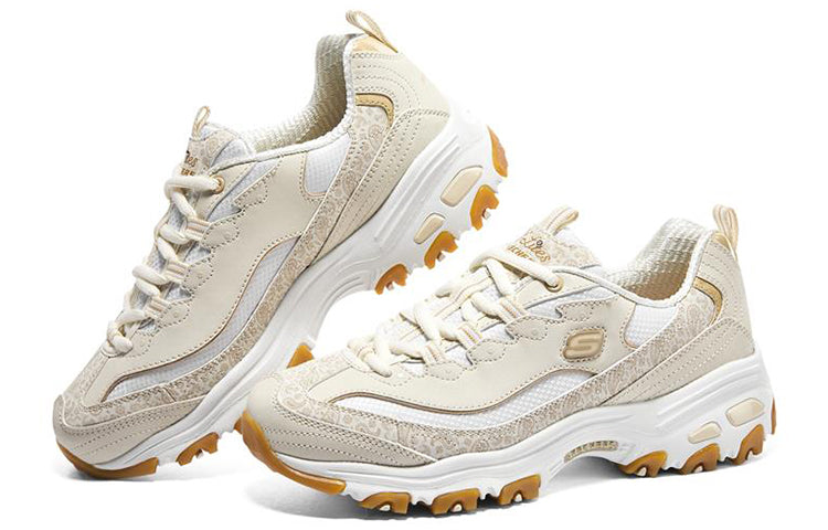 (WMNS) Skechers D'lites 4.0 'Cream' 896135-OFWT