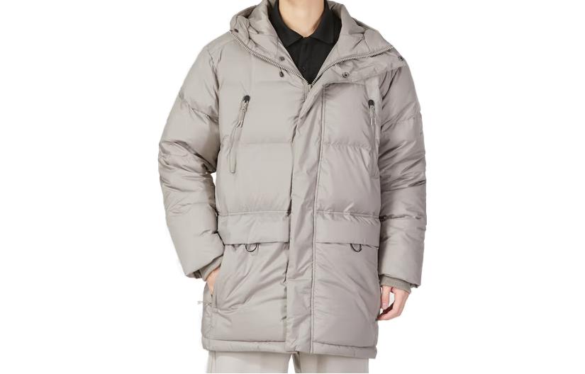 New Balance Long Casual Down Jacket Asia Sizing 'Grey' AMJ24376-PAA