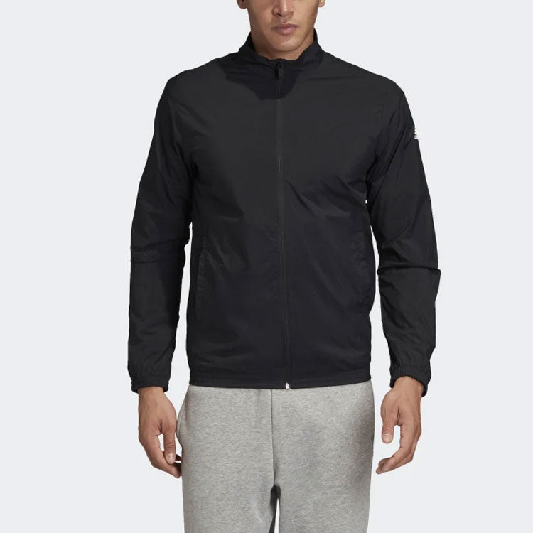 adidas Woven Sports Stand-up Collar Jacket Men's Black FL3902
