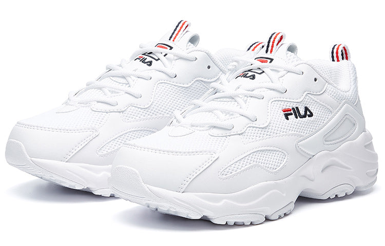 (WMNS) FILA Tracer Series Wear-resistant Low Tops Casual Shoe White F12W021111FWT