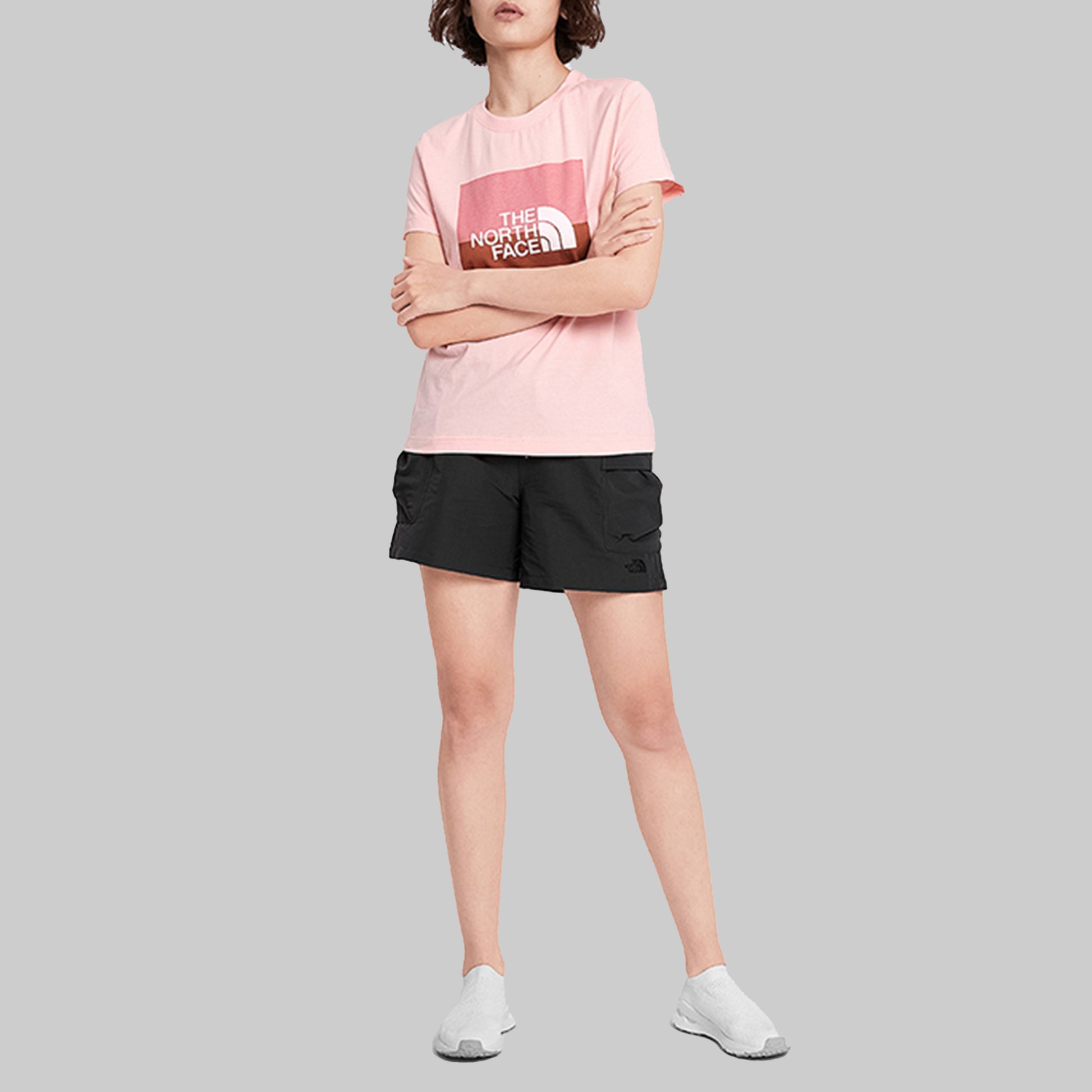 THE NORTH FACE Classic Box Logo Short Sleeve Pink 4NFU-K47