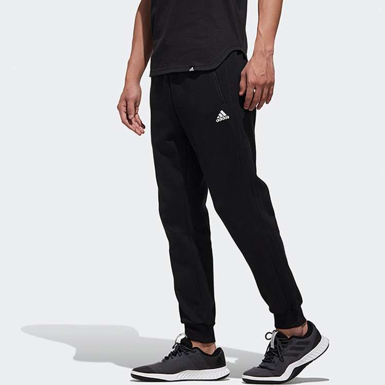 adidas logo Casual Cozy Bundle Feet Sports Pants Black DW4648