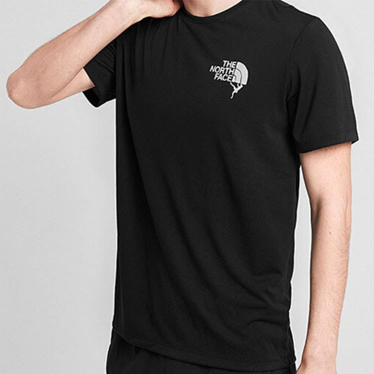 THE NORTH FACE Elastic Quick Dry Short Sleeve Couple Style Black 49AS-JK3