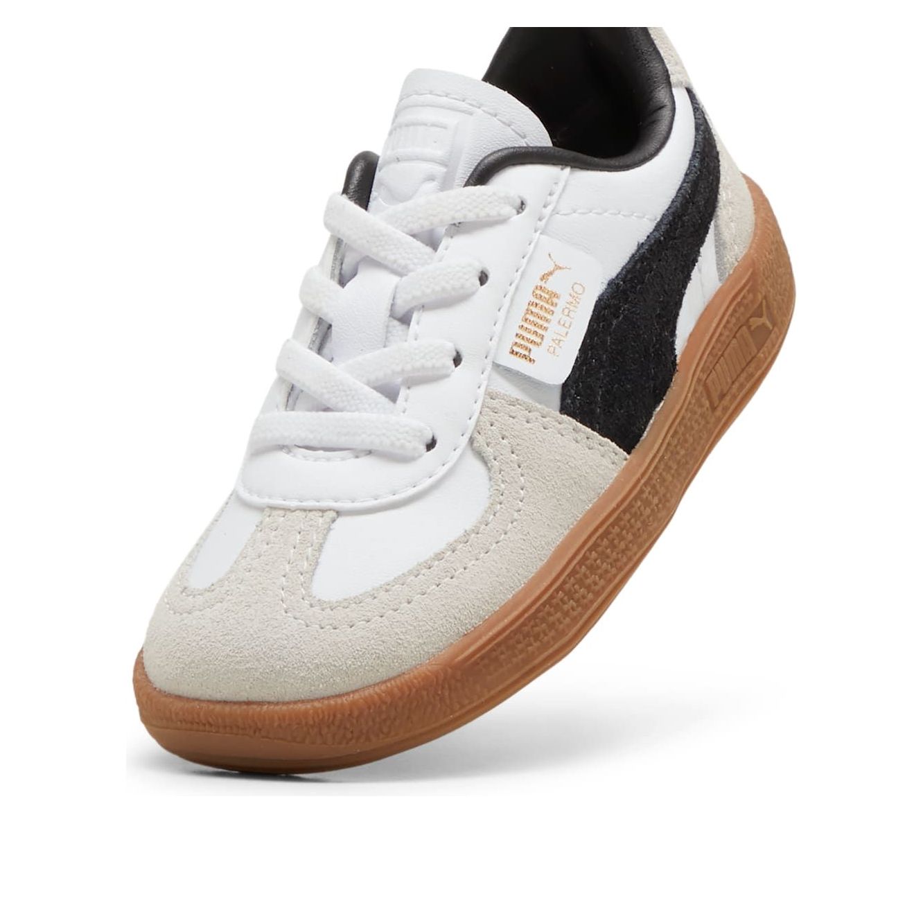 (TD) Puma Palermo Leather 'White Black Gum' 397277-01