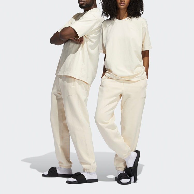 adidas originals Unisex Loose Sweatpants Ivory GH4382