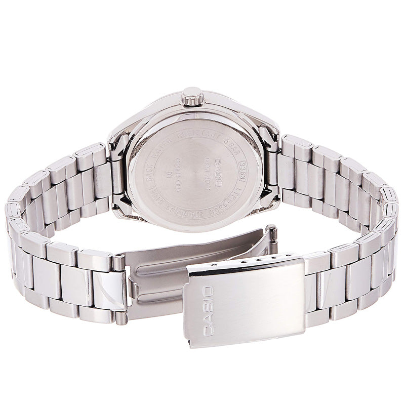CASIO Quartz Waterproof Stainless Steel Strap Black Analog LTP-1302D-1B3VDF