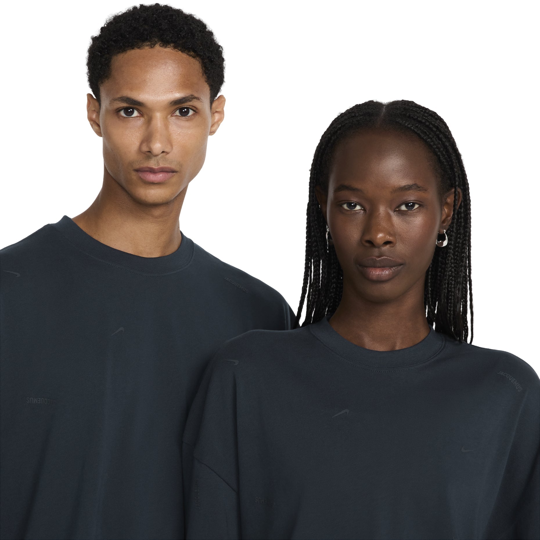 Nike x Jacquemus Short Sleeve T-Shirt Asia Sizing 'Dark Obsidian' HF7112-475