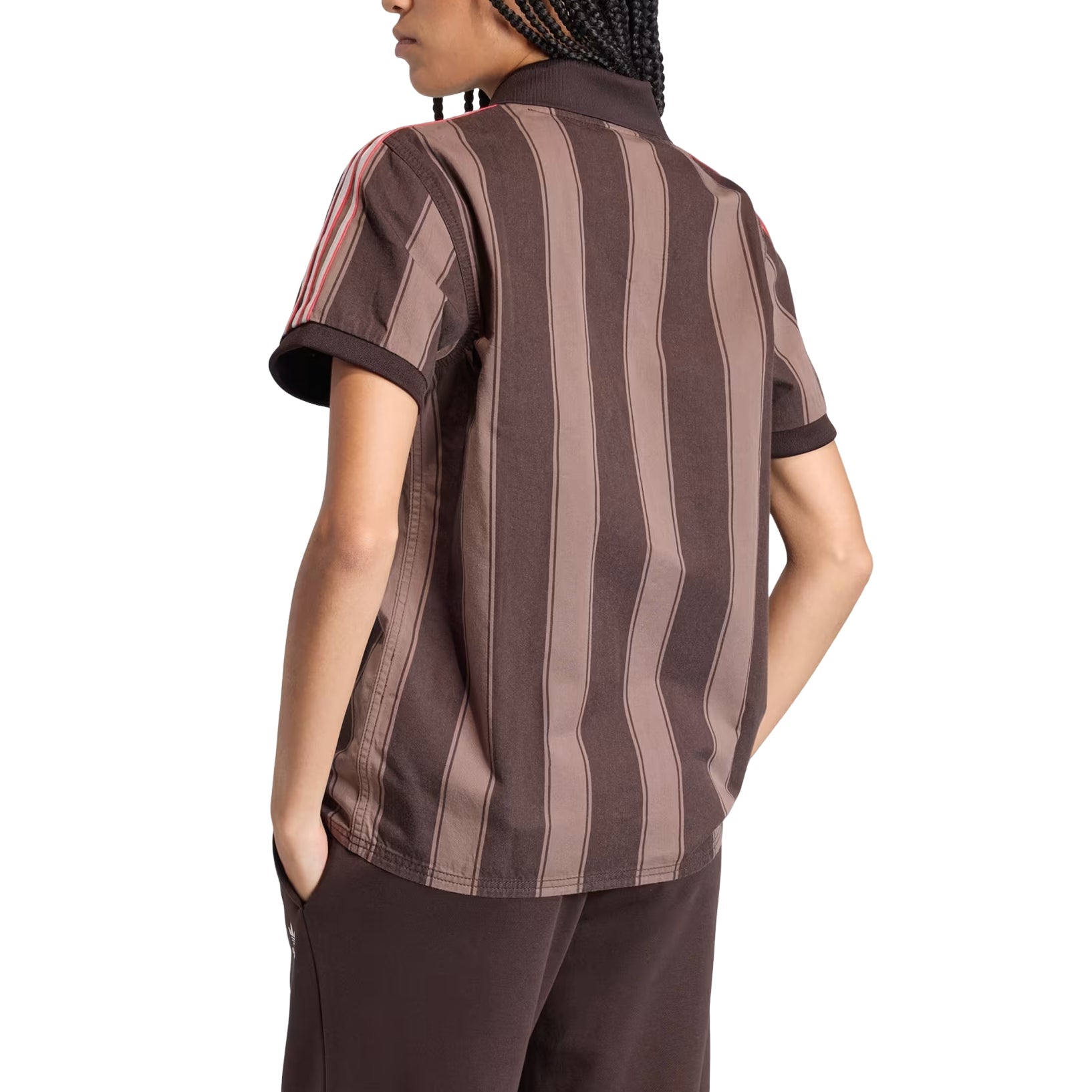 (WMNS) adidas Twill Football Jersey Asia Sizing 'Aurora Coffee' KD5450