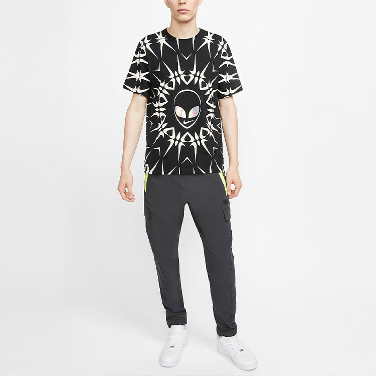 Nike Alien Printing Sports Round Neck Short Sleeve Black CT7051-010
