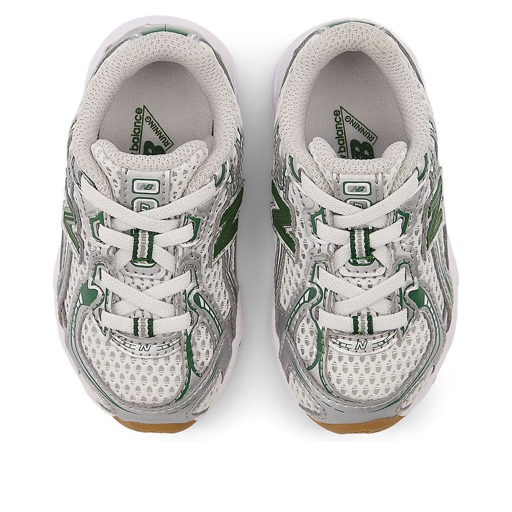 (TD) New Balance 740 Bungee Lace 'Silver Metallic Dark Alpine Green' IZ740SF