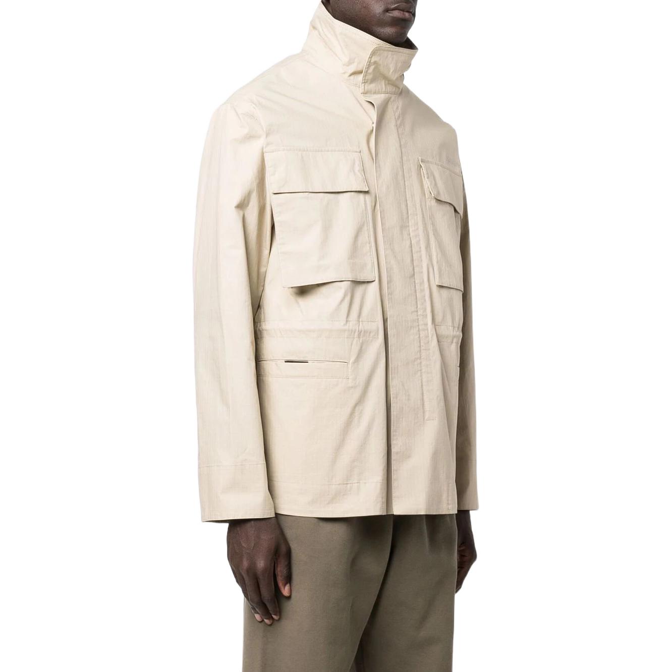 Off-White SS22 Arrow Pattern Jacket Brown OMEL021S22FAB0011717
