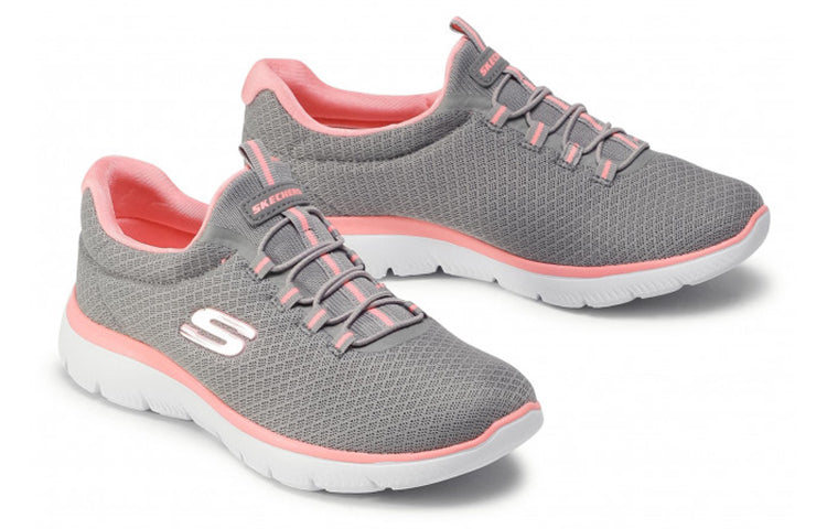 (WMNS) Skechers Summits 'Grey Pink' 12980-GYPK