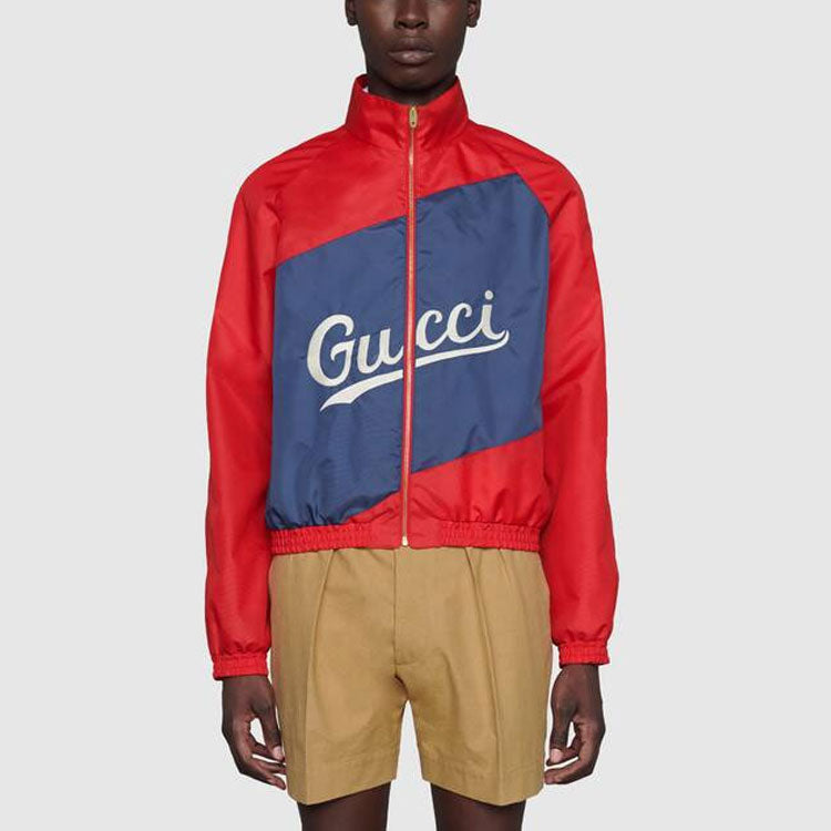 Men's Gucci Logo Casual Jacket Red 618900-ZAEOD-6482