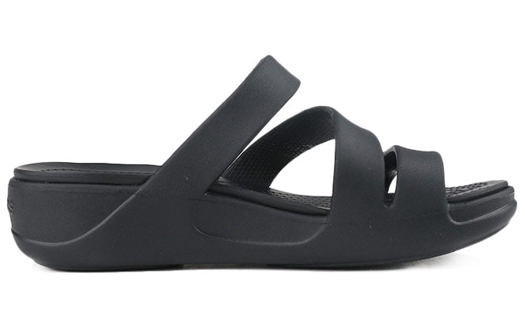 (WMNS) Crocs Monterey Strappy Wedge 206304-001