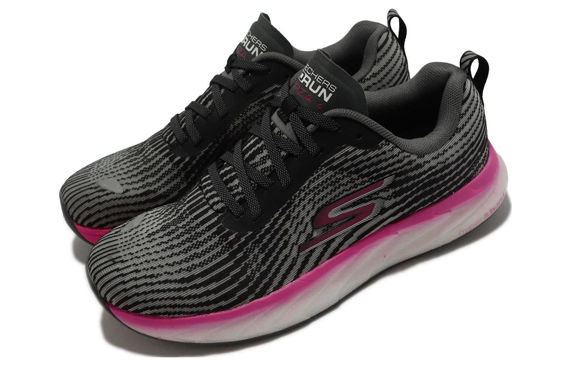 (WMNS) Skechers Go Run Forza 4 'Black Hot Pink' 128095-BKHP