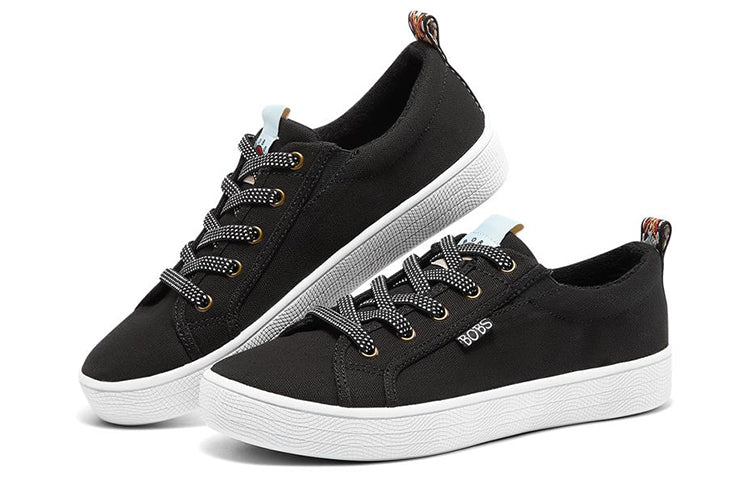 (WMNS) Skechers Bobs B Extra Cute Low Sneakers Black/White 113323-BLK