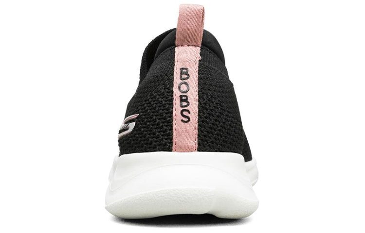 (WMNS) Skechers Bobs Surge Running Shoes Black/White/Pink 117003-BKPK