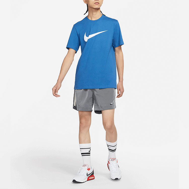 Nike Sportswear Swoosh Casual Sports Round Neck Short Sleeve Blue DC5095-407