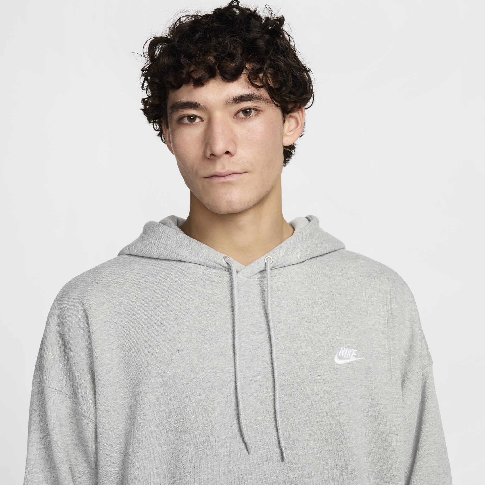Nike Club FT Oversized Po Hoodie 'Grey' HJ1817-063