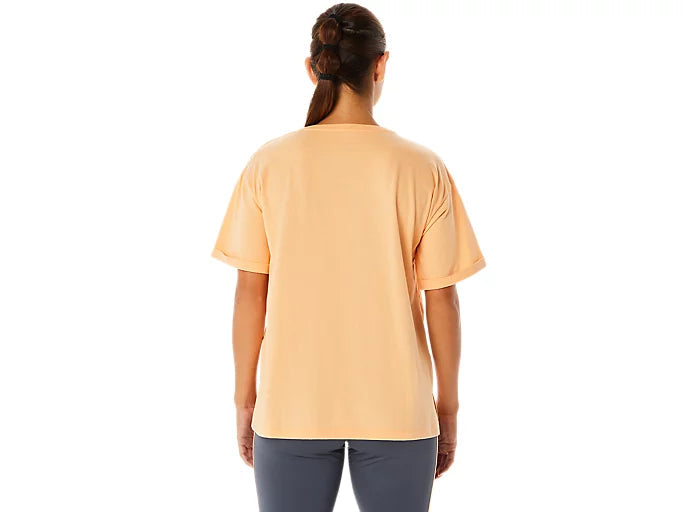 (WMNS) ASICS Training Core Relaxed Graphic T-Shirt 'Orange'  2032C717-800