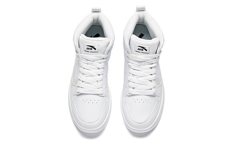(WMNS) ANTA Life Series Sneakers High 'Clean White' 92648060-11