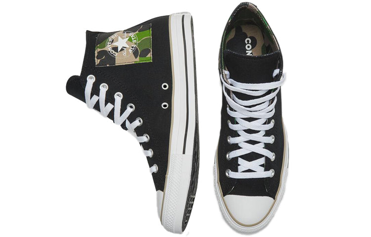 Converse Chuck Taylor All Star 'Black White Camo Patch' 167179C
