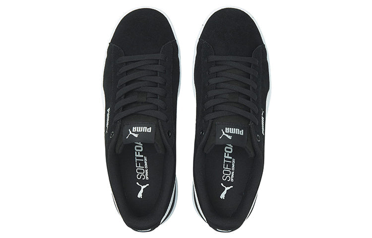 (WMNS) PUMA Vikky V3 Casual Skateboarding Shoes Black White 383023-01