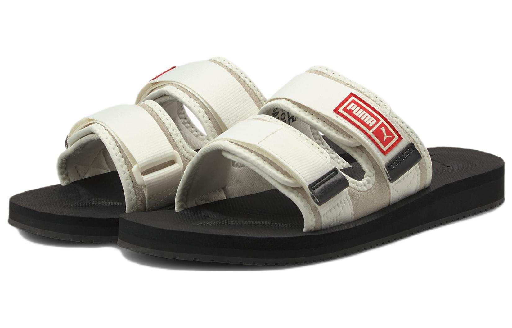 PUMA Bribe Tech Sports Slippers Unisex Khaki Black 384873-02