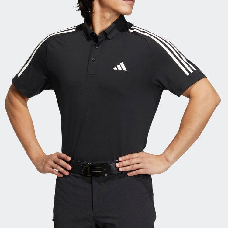 adidas 3-Stripes Short-Sleeved Stretch Botton-Down Shirt HT6862