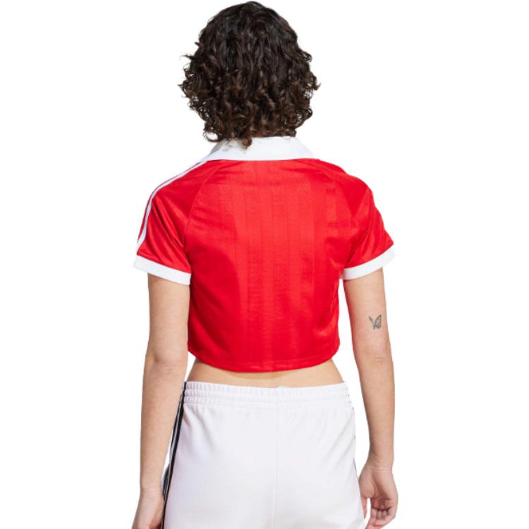 (WMNS) adidas Football Crop Top 'Red' IR9778
