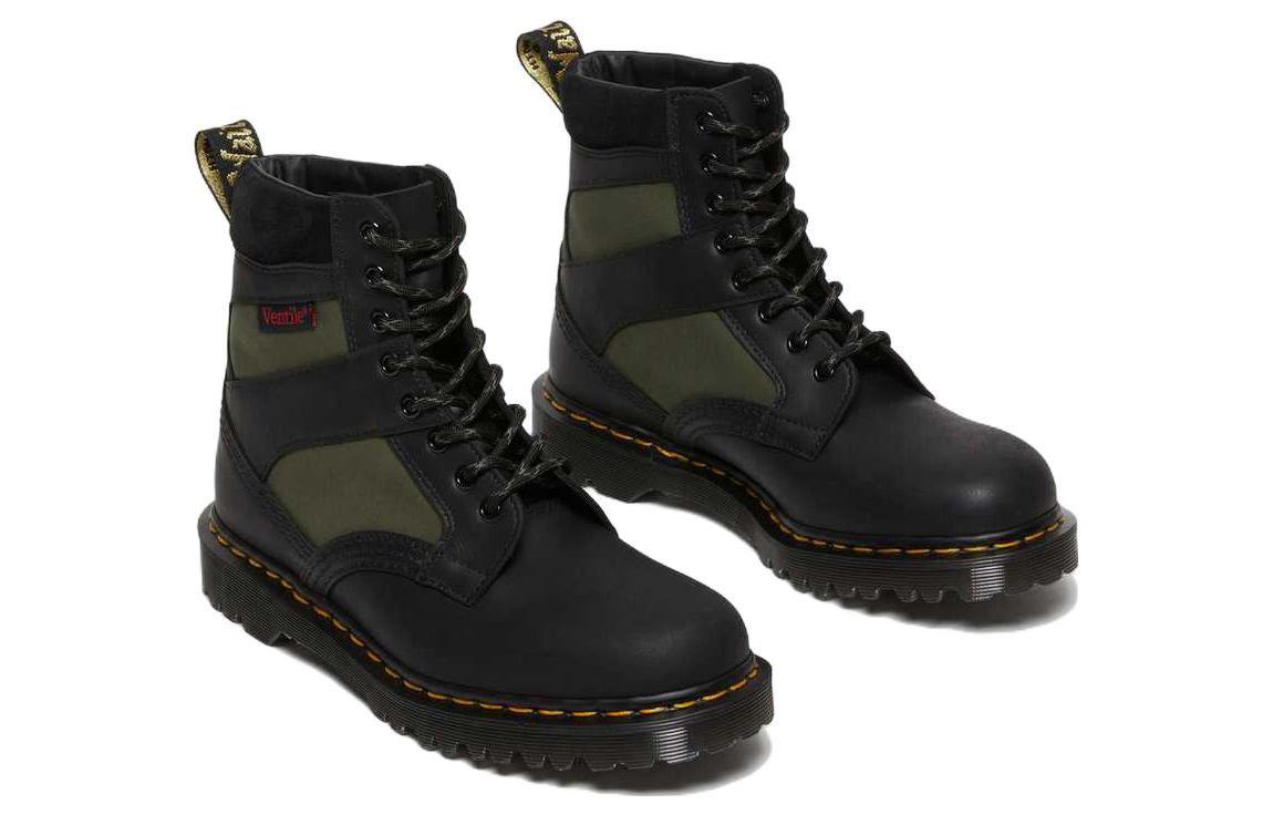 Dr. Martens 1460 Made in England Padded Panel Lace Up Boots 'Black Olive' 27754002