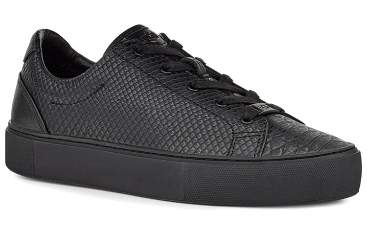 (WMNS) UGG Cakewalk Zilo snake pattern Skateboarding Shoes Black 1109457-BEXT