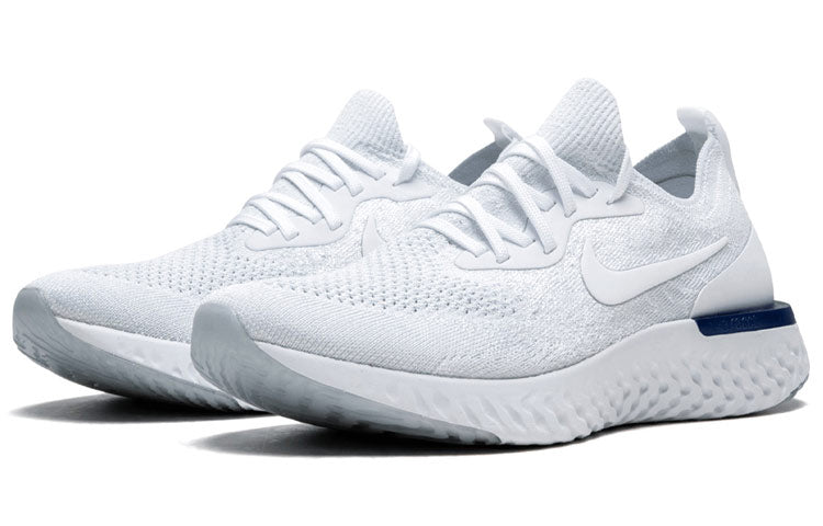 (WMNS) Nike Epic React Flyknit 'White Racer Blue' AQ0070-100