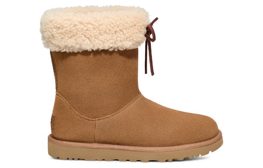 (WMNS) UGG Sarissa Shearling Short Boot 'Chestnut' 1153511-CHE