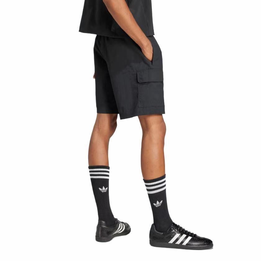 adidas Trefoil Essentials Woven Cargo Shorts Asia Sizing 'Black' JD0406