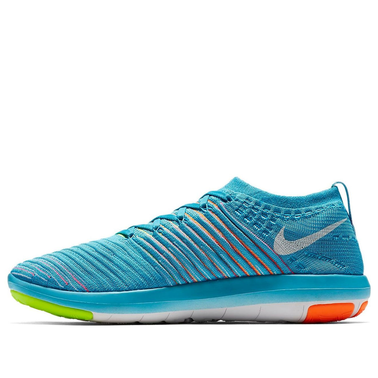 (WMNS) Nike Free Transform Flyknit 'Gamma Blue Total Orange' 833410-400