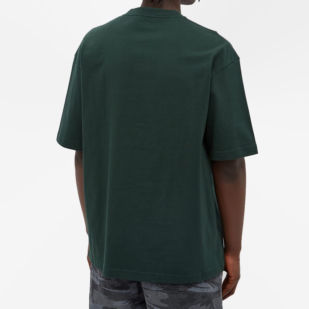 Men's Balenciaga Alphabet Printing Round Neck Pullover Short Sleeve Green 612966TIV543011
