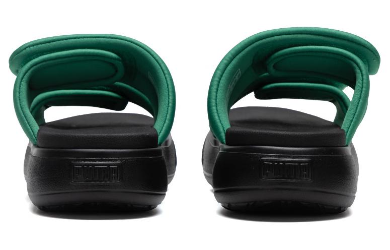 (WMNS) PUMA Mayu Puffy Slides 'Green Black' 399450-03