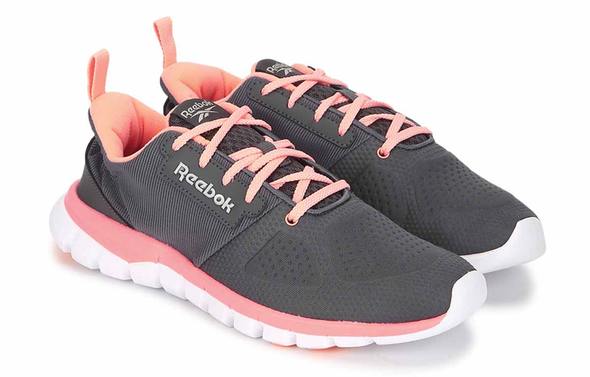 (WMNS) Reebok Aim Runner Gray Pink EW5215