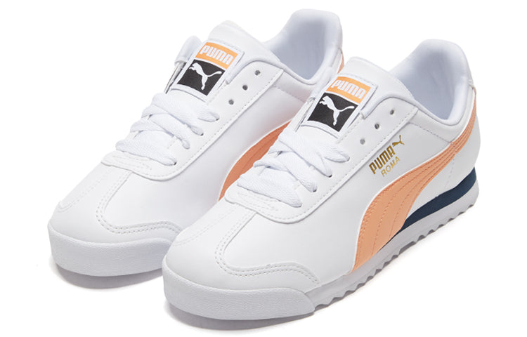 PUMA Roma Basic+ White/Orange 369571-12