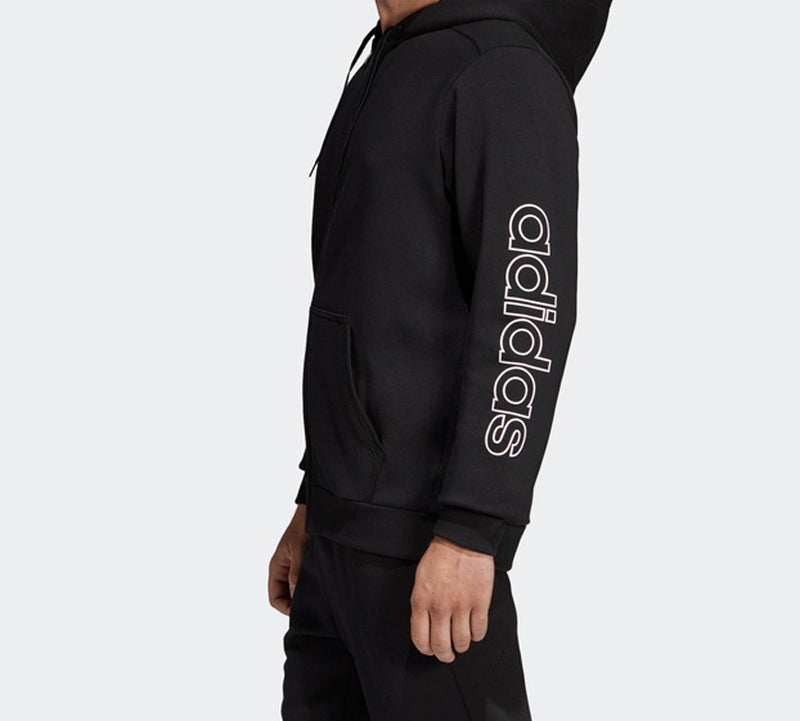 adidas originals Sports Stylish hooded Knit Jacket Black DU0364