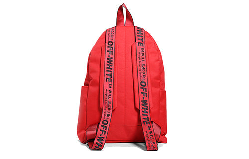 Off-White Slogan Printing Backpack Red OMNB003-F18074015-2001