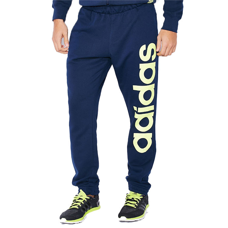 adidas Training Elastic Knit Sports Pants Navy Blue AB6067