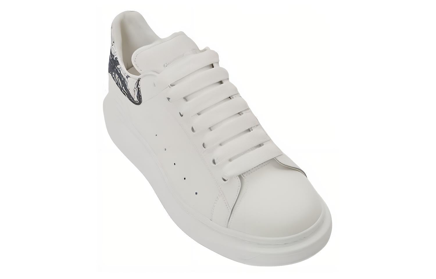 Alexander McQueen Oversized Sneakers 'White with Black Sketch' 782463WIE9P9061